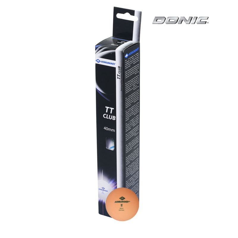 Купить Мячики для настольного тенниса DONIC 2T-CLUB, 6 шт, оранжевый